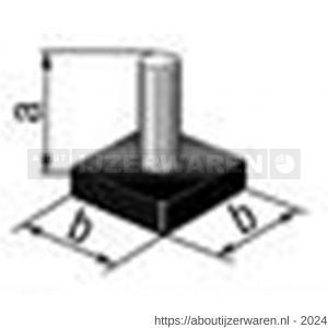 GAH Alberts stelschroef PVC zwart M8 mm 15/20x20 mm SB set 4 stuks - W51501790 - afbeelding 2