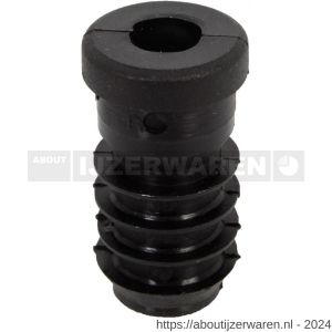 GAH Alberts schroefdraadstop PVC zwart diameter 20 mm M8 set 4 stuks - W51501788 - afbeelding 1