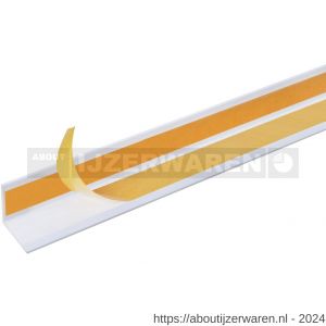 GAH Alberts hoekprofiel zelfklevend PVC wit 30x30x1,1 mm 2,6 m - W51500903 - afbeelding 1