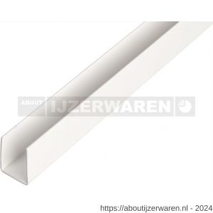 GAH Alberts U-profiel PVC wit 10x12x10x1 mm 2,6 m - W51501415 - afbeelding 1