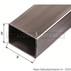 GAH Alberts rechthoekige buis 40x20x2,0 mm 2 m - W51500887 - afbeelding 1