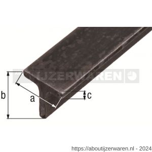 GAH Alberts T-profiel staal ruw 25x25x3,5 mm 2 m - W51501329 - afbeelding 2