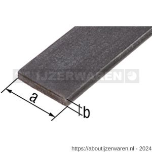 GAH Alberts platte stang staal ruw gezogen 20x2 mm 1 m - W51501994 - afbeelding 2