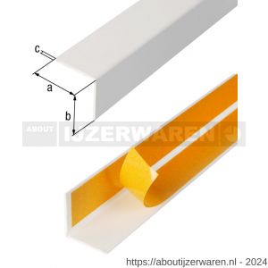 GAH Alberts hoekprofiel zelfklevend PVC wit 25x25x1,1 mm 2,6 m - W51500902 - afbeelding 2