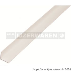 GAH Alberts hoekprofiel PVC wit 10x10x1 mm 2,6 m - W51500919 - afbeelding 1