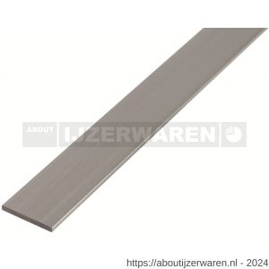 GAH Alberts platte stang aluminium blank 25x2 mm 2,6 m - W51501169 - afbeelding 1