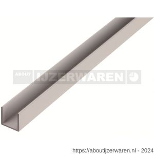 GAH Alberts U profiel aluminium 8x10x8x1 mm 2,6 m - W51501336 - afbeelding 1