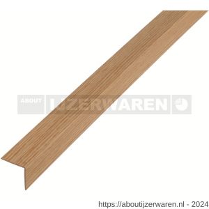 GAH Alberts hoekprofiel PVC eiken 20x20x1,5 mm 2,6 m - W51500941 - afbeelding 1