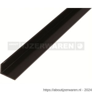 GAH Alberts hoekprofiel PVC zwart 25x20x2 mm 2,6 m - W51501047 - afbeelding 1