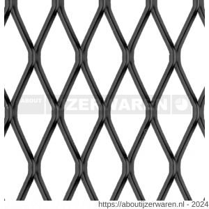 GAH Alberts metaalgaasplaat aluminium zwart 250x500x1 mm - W51501697 - afbeelding 1