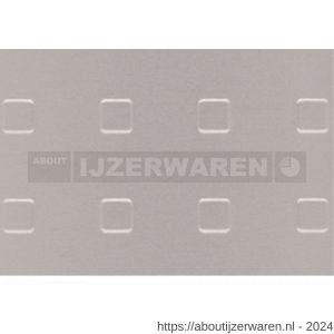 GAH Alberts structuurplaat vierkant relief aluminium zilver 200x1000x1 mm - W51501712 - afbeelding 1