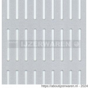 GAH Alberts geperforeerde plaat spleet aluminium zilver 200x1000x0,8 mm - W51501682 - afbeelding 1