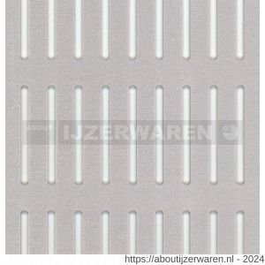 GAH Alberts geperforeerde plaat spleet aluminium zilver 250x500x0,8 mm - W51501681 - afbeelding 2