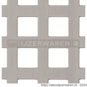 GAH Alberts geperforeerde plaat vierkant aluminium zilver 200x1000x0,8 mm - W51501690 - afbeelding 2