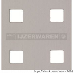 GAH Alberts geperforeerde plaat vierkant aluminium zilver 250x500x0,8 mm - W51501692 - afbeelding 2