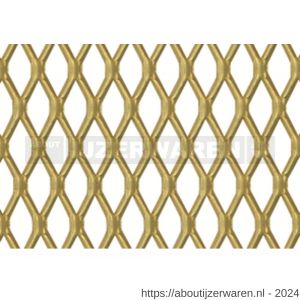 GAH Alberts metaalgaasplaat aluminium goud 250x500x1,6 mm - W51501699 - afbeelding 1