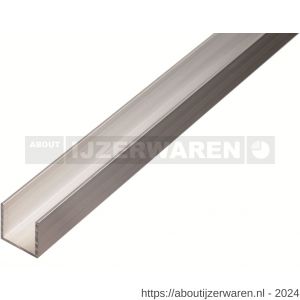 GAH Alberts U-profiel aluminium blank 10x20x10x1,5 mm 2,6 m - W51501352 - afbeelding 1