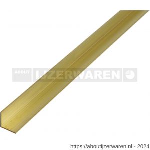 GAH Alberts hoekprofiel messing 6x6x0,8 mm 1 m - W51501119 - afbeelding 1