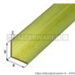 GAH Alberts hoekprofiel messing 20x20x1,5 mm 1 m - W51501122 - afbeelding 2