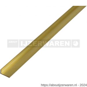 GAH Alberts hoekprofiel messing 20x15x1,5 mm 1 m - W51501124 - afbeelding 1