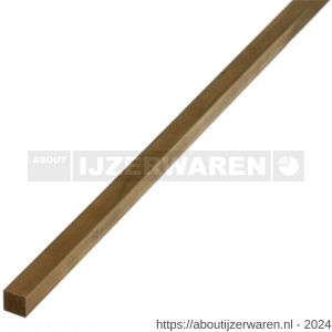 GAH Alberts vierkante stang messing 6x6 mm 1 m - W51501459 - afbeelding 1