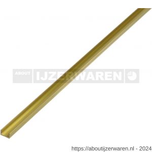 GAH Alberts U-profiel messing 6x6x6x1 mm 1 m - W51501430 - afbeelding 1