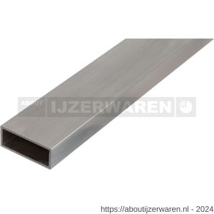 GAH Alberts rechthoekige buis aluminium zilver 50x20x2 mm 1 m - W51500854 - afbeelding 1