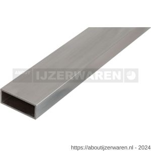 GAH Alberts rechthoekige buis aluminium zilver 50x20x2 mm 2 m - W51500855 - afbeelding 1