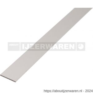 GAH Alberts platte stang aluminium zilver 60x3 mm 1 m - W51501191 - afbeelding 1