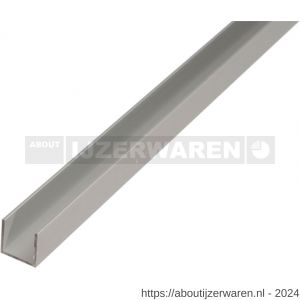 GAH Alberts U-profiel aluminium zilver 8x20x8x1 mm 1 m - W51501382 - afbeelding 1