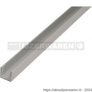 GAH Alberts U-profiel aluminium zilver 8x20x8x1 mm 2 m - W51501383 - afbeelding 1