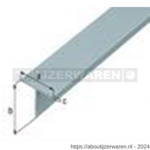 GAH Alberts T-profiel aluminium blank 15x15x1,5 mm 2 m - W51501311 - afbeelding 2