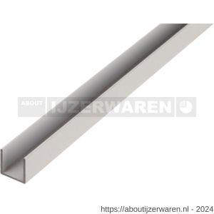 GAH Alberts U-profiel aluminium blank 20x20x20x1 5 mm 2 m - W51501354 - afbeelding 1