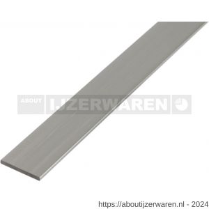 GAH Alberts platte stang aluminium blank 20x2 mm 1 m - W51501162 - afbeelding 1