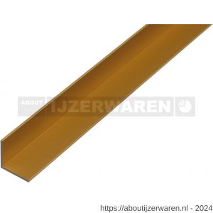 GAH Alberts hoekprofiel aluminium goud 10x10x2 mm 1 m - W51501072 - afbeelding 1