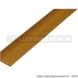 GAH Alberts hoekprofiel aluminium goud 20x20x1,5 mm 1 m - W51501074 - afbeelding 1