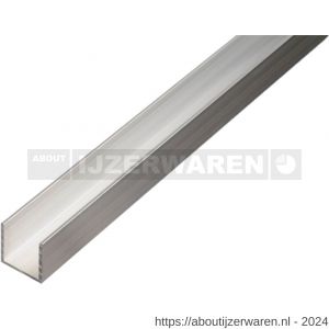 GAH Alberts U-profiel aluminium blank 10x10x8x1 mm 2 m - W51501335 - afbeelding 1