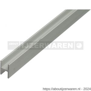 GAH Alberts H-profiel aluminium zilver 9,1x12x1,3 mm 1 m - W51500707 - afbeelding 1