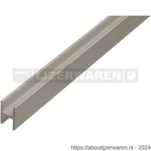 GAH Alberts H-profiel aluminium zilver 13,5x22x1,50 mm 1 m - W51500709 - afbeelding 1