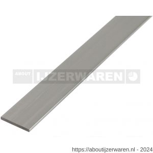 GAH Alberts platte stang aluminium zilver 20x2 mm 1 m - W51501179 - afbeelding 1