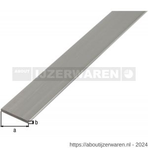 GAH Alberts platte stang aluminium blank 70x3 mm 1 m - W51501216 - afbeelding 1