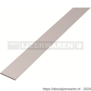 GAH Alberts platte stang aluminium wit 30x2 mm 1 m - W51501194 - afbeelding 1