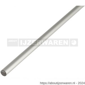 GAH Alberts ronde stang aluminium zilver 10 mm 2 m - W51501281 - afbeelding 1