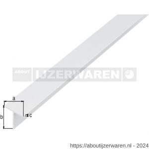 GAH Alberts T-profiel sluminium wit 15x15x1,5 mm 2,6 m - W51501882 - afbeelding 1