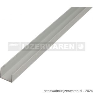 GAH Alberts U-profiel aluminium zilver 22x20x15x1 5 mm 1 m - W51501388 - afbeelding 1