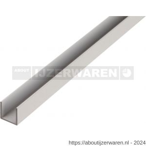 GAH Alberts U-profiel aluminium blank 8x8x8x1 mm 2 m - W51501332 - afbeelding 1