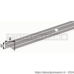 GAH Alberts trapbeschermingslijst aluminium goud geeloxeerd 24,5x20x1,5 mm 1 m - W51501902 - afbeelding 1