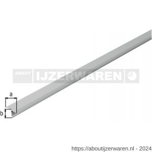 GAH Alberts T-afdek profiel aluminium zilver geeloxeerd 25x9 mm 2,6 m - W51501881 - afbeelding 1