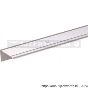 GAH Alberts trapbeschermingslijst aluminium zilver geeloxeerd 21x21x1,8 mm 1 m - W51501503 - afbeelding 1