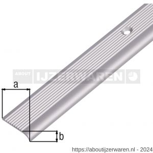 GAH Alberts trapbeschermingslijst aluminium brons geeloxeerd 23x5x2 mm 1 m - W51501904 - afbeelding 1